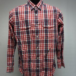 Banana Republic Mens Dress Shirt XL red blue